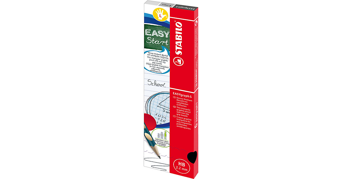 Dreikant-Bleistift EASYgraph S Metallic Edition HB metallicviolett Linkshänder, 6 Stück Dreikant-Bleistift EASYgraph S Metallic Edition HB metallicviolett Linkshänder, 6 Stück von Stabilo