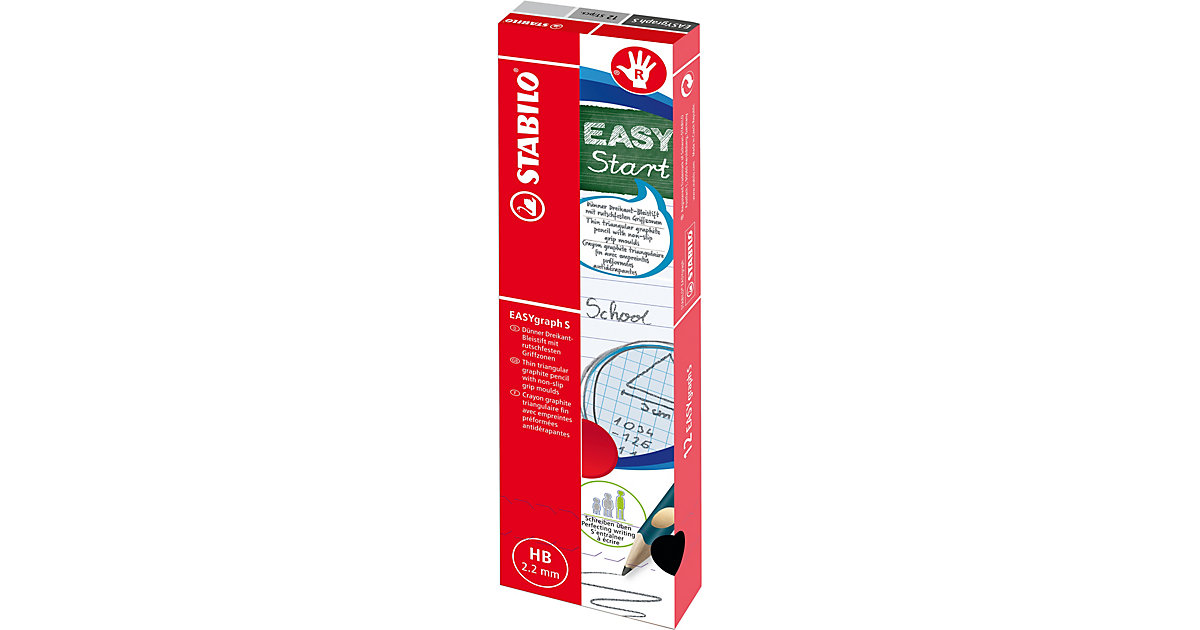 Dreikant-Bleistift EASYgraph S Metallic Edition HB metallicviolett Rechtshänder, 12 Stück Dreikant-Bleistift EASYgraph S Metallic Edition HB metallicviolett Rechtshänder, 12 Stück von Stabilo