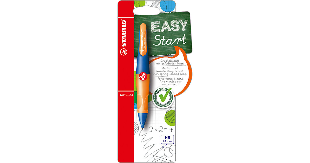 Druckbleistift EASYergo 1.4 mm R marine/orange Druckbleistift EASYergo 1.4 mm R marine/orange von Stabilo