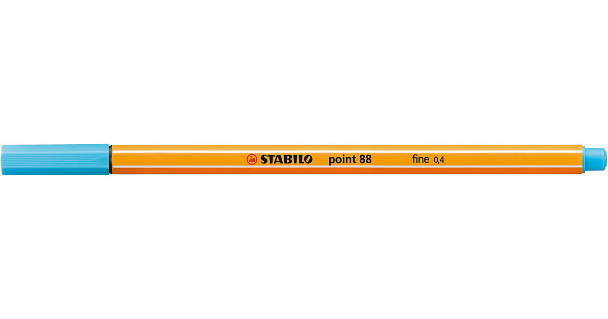 Fineliner STABILO® point 88®, 0,4 mm, hellblau azurblau von Stabilo