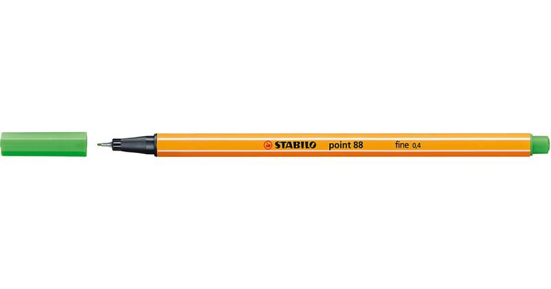Fineliner STABILO® point 88®, 0,4 mm, hellgrün von Stabilo