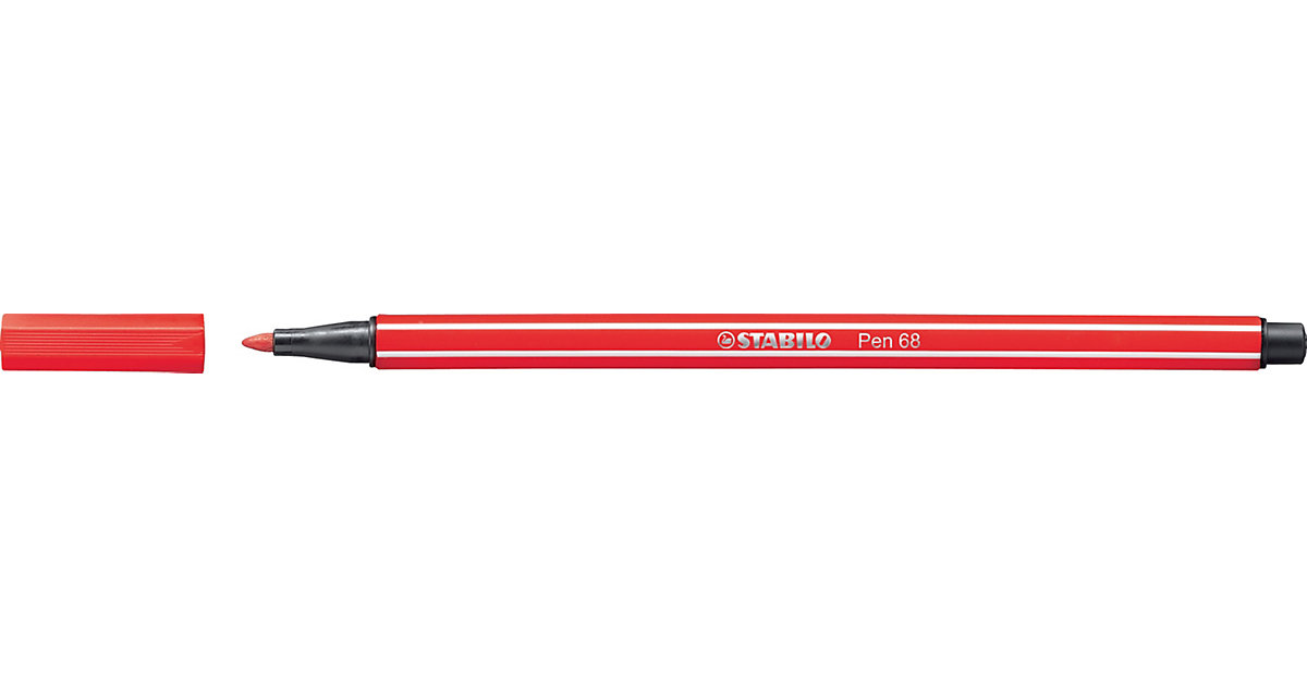 Pen 68 Premium-Filzmaler karmin, Strichstärke: 1 mm rot von Stabilo
