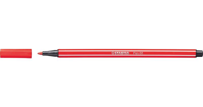 Pen 68 Premium-Filzmaler karmin, Strichstärke: 1 mm rot von Stabilo