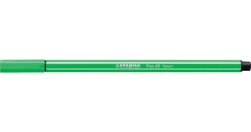 Pen 68 Premium-Filzmaler neongrün, Strichstärke: 1 mm von Stabilo