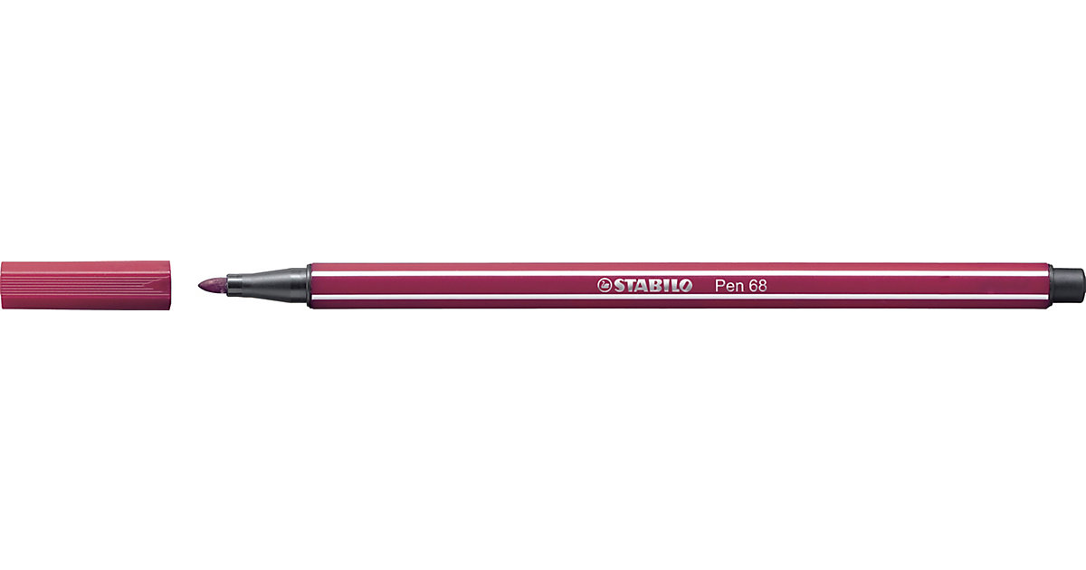 Pen 68 Premium-Filzmaler purpur, Strichstärke: 1 mm rot von Stabilo