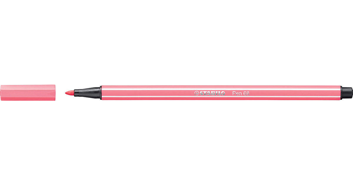 Pen 68 Premium-Filzmaler rosa, Strichstärke: 1 mm Pen 68 Premium-Filzmaler rosa, Strichstärke: 1 mm von Stabilo