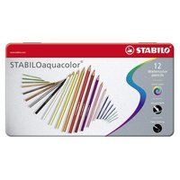 STABILO 1612-5 Aquarell-Buntstift - STABILO aquacolor - 12er Metalletui - mit 12 verschiedenen Farben STABILO 1612-5 Aquarell-Buntstift - STABILO aquacolor - 12er Metalletui - mit 12 verschiedenen Farben von Stabilo