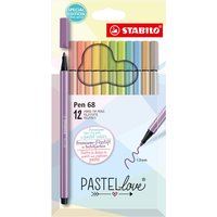 STABILO 1794261 Premium-Filzstift - STABILO Pen 68 - Pastellove Set - 12er Pack - mit 12 verschiedenen Farben STABILO 1794261 Premium-Filzstift - STABILO Pen 68 - Pastellove Set - 12er Pack - mit 12 verschiedenen Farben von Stabilo