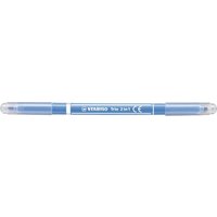 STABILO 223/11 Filzstift und Fineliner in einem - STABILO Trio 2 in 1 - Einzelstift - hellblau von Stabilo