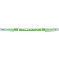 STABILO 223/43 Filzstift und Fineliner in einem - STABILO Trio 2 in 1 - Einzelstift - hellgrün von Stabilo