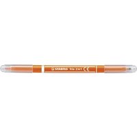 STABILO 223/54 Filzstift und Fineliner in einem - STABILO Trio 2 in 1 - Einzelstift - orange von Stabilo