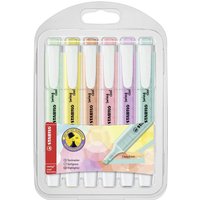STABILO 275/6-08 Textmarker - STABILO swing cool Pastel Edition - 6er Pack - 6 Farben von Stabilo