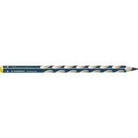 STABILO 321/2B-6 Ergonomischer Dreikant-Bleistift für Linkshänder - STABILO EASYgraph in petrol - Einzelstift - Härtegrad 2B von Stabilo