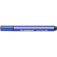 STABILO 368/932 Gefederter Dreikant-Filzstift - STABILO Trio Scribbi - Einzelstift - blau von Stabilo