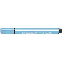 STABILO 368/957 Gefederter Dreikant-Filzstift - STABILO Trio Scribbi - Einzelstift - hellblau von Stabilo