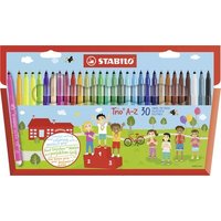 STABILO 378/1-30-01 Filzstift - STABILO Trio A-Z - 30er Pack - mit 30 verschiedenen Farben von Stabilo