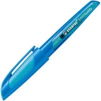 STABILO 5031/2-41 Schulfüller mit Standard-Feder M - STABILO EASYbuddy in dunkelblau/hellblau - Schreibfarbe blau (löschbar) - Einzelstift - inklusive Patrone von Stabilo