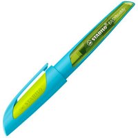 STABILO 5031/9-41 Schulfüller mit Medium-Feder M - STABILO EASYbuddy FRESH EDITION in hellblau/limette - Schreibfarbe blau (löschbar) - Einzelstift - inklusive Patrone von Stabilo