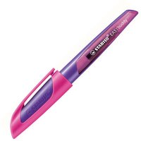 STABILO 5033/3-41 Schulfüller mit Linkshänder-Feder L - STABILO EASYbuddy in lila/magenta - Schreibfarbe blau (löschbar) - Einzelstift - inklusive Patrone von Stabilo