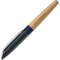 STABILO 5171/2-41 Klimaneutraler Füller - STABILO Grow in blaubeerblau/Buche - Einzelstift - inklusive Patrone von Stabilo