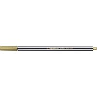STABILO 68/810 Premium Metallic-Filzstift - STABILO Pen 68 metallic - Einzelstift - gold von Stabilo