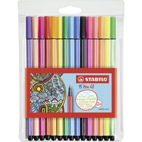 STABILO 6815-2 Premium-Filzstift - STABILO Pen 68 - 15er Pack - mit 15 verschiedenen Farben inklusive 5 Neonfarben von Stabilo