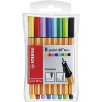 STABILO 688/08-1 Fineliner - STABILO point 88 Mini - 8er Pack - mit 8 verschiedenen Farben STABILO 688/08-1 Fineliner - STABILO point 88 Mini - 8er Pack - mit 8 verschiedenen Farben von Stabilo