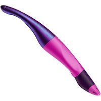 STABILO 6891/29-41 Ergonomischer Tintenroller für Linkshänder - STABILO EASYoriginal Holograph Edition in magenta - Einzelstift - Schreibfarbe blau (löschbar) - inklusive Patrone von Stabilo