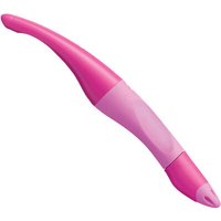 STABILO 6891/4-41 Ergonomischer Tintenroller für Linkshänder - STABILO EASYoriginal in hell-/dunkelpink - Einzelstift - Schreibfarbe blau (löschbar) - inklusive Patrone von Stabilo