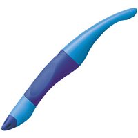 STABILO 6892/2-41 Ergonomischer Tintenroller für Rechtshänder - STABILO EASYoriginal in dunkel-/hellblau - Einzelstift - Schreibfarbe blau (löschbar) - inklusive Patrone von Stabilo