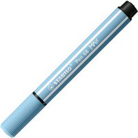 STABILO 768/57 Premium-Filzstift mit dicker Keilspitze - STABILO Pen 68 MAX - Einzelstift - azurblau von Stabilo