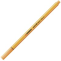 STABILO 88/054 Fineliner - STABILO point 88 - Einzelstift - Neonfarbe, leuchtfarbenorange von Stabilo