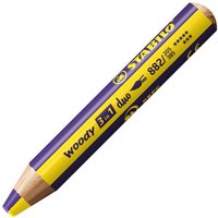 STABILO 882/205-385 Duo Buntstift, Wasserfarbe & Wachsmalkreide - STABILO woody 3 in 1 duo - zweifarbige Mine - Einzelstift - gelb/violett STABILO 882/205-385 Duo Buntstift, Wasserfarbe & Wachsmalkreide - STABILO woody 3 in 1 duo - zweifarbige Mine - Einzelstift - gelb/violett von Stabilo