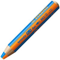 STABILO 882/220-425 Duo Buntstift, Wasserfarbe & Wachsmalkreide - 3 in 1 duo - Einzelstift - orange/mittelblau STABILO 882/220-425 Duo Buntstift, Wasserfarbe & Wachsmalkreide - 3 in 1 duo - Einzelstift - orange/mittelblau von Stabilo