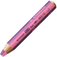 STABILO 882/334-370 Buntstift STABILO woody 3 in 1 duo Einzelstift - pink/erika STABILO 882/334-370 Buntstift STABILO woody 3 in 1 duo Einzelstift - pink/erika von Stabilo