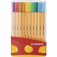 STABILO 8820-03 Fineliner - STABILO point 88 - ColorParade - 20er Pack - mit 20 verschiedenen Farben von Stabilo