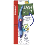 STABILO B-46843-5 Ergonomischer Tintenroller für Rechtshänder - STABILO EASYoriginal in dunkel-/hellblau - Einzelstift - Schreibfarbe blau (löschbar) - inklusive Patrone von Stabilo