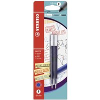 STABILO B-55616-5 Nachfüllpatrone - STABILO PALETTE Refill - Strichbreite F (0,4 mm) - 2er Pack - blau von Stabilo