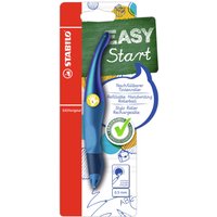 STABILO B-56827-3 Ergonomischer Tintenroller für Linkshänder - STABILO EASYoriginal Holograph Edition in blau - Einzelstift - Schreibfarbe blau (löschbar) - inklusive Patrone von Stabilo