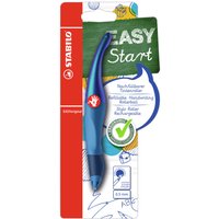 STABILO B-56831-5 Ergonomischer Tintenroller für Rechtshänder - STABILO EASYoriginal Holograph Edition in blau - Einzelstift - Schreibfarbe blau (löschbar) - inklusive Patrone von Stabilo