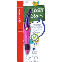 STABILO B-56833-5 Ergonomischer Tintenroller für Rechtshänder - STABILO EASYoriginal Holograph Edition in magenta - Einzelstift - Schreibfarbe blau (löschbar) - inklusive Patrone von Stabilo