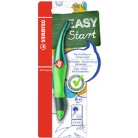 STABILO B-56835-5 Ergonomischer Tintenroller für Rechtshänder - STABILO EASYoriginal Holograph Edition in grün - Einzelstift - Schreibfarbe blau (löschbar) - inklusive Patrone von Stabilo