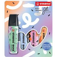 STABILO EO70/4-1-101-5 Textmarker - STABILO BOSS ORIGINAL Pastel by Ju Schnee - 4er Pack - Hauch von Minzgrün, Wolkenblau, frische Fuchsie, sanftes Orange STABILO EO70/4-1-101-5 Textmarker - STABILO BOSS ORIGINAL Pastel by Ju Schnee - 4er Pack - Hauch von Minzgrün, Wolkenblau, frische Fuchsie, sanftes Orange von Stabilo