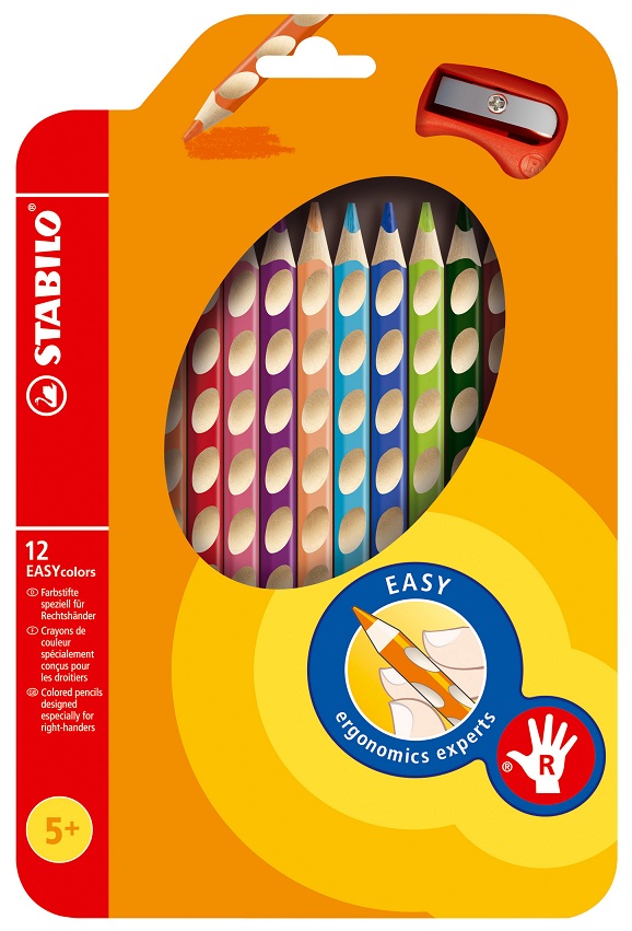 STABILO Farbstift EASYcolors Rechtshänder im 12-er Set von Stabilo