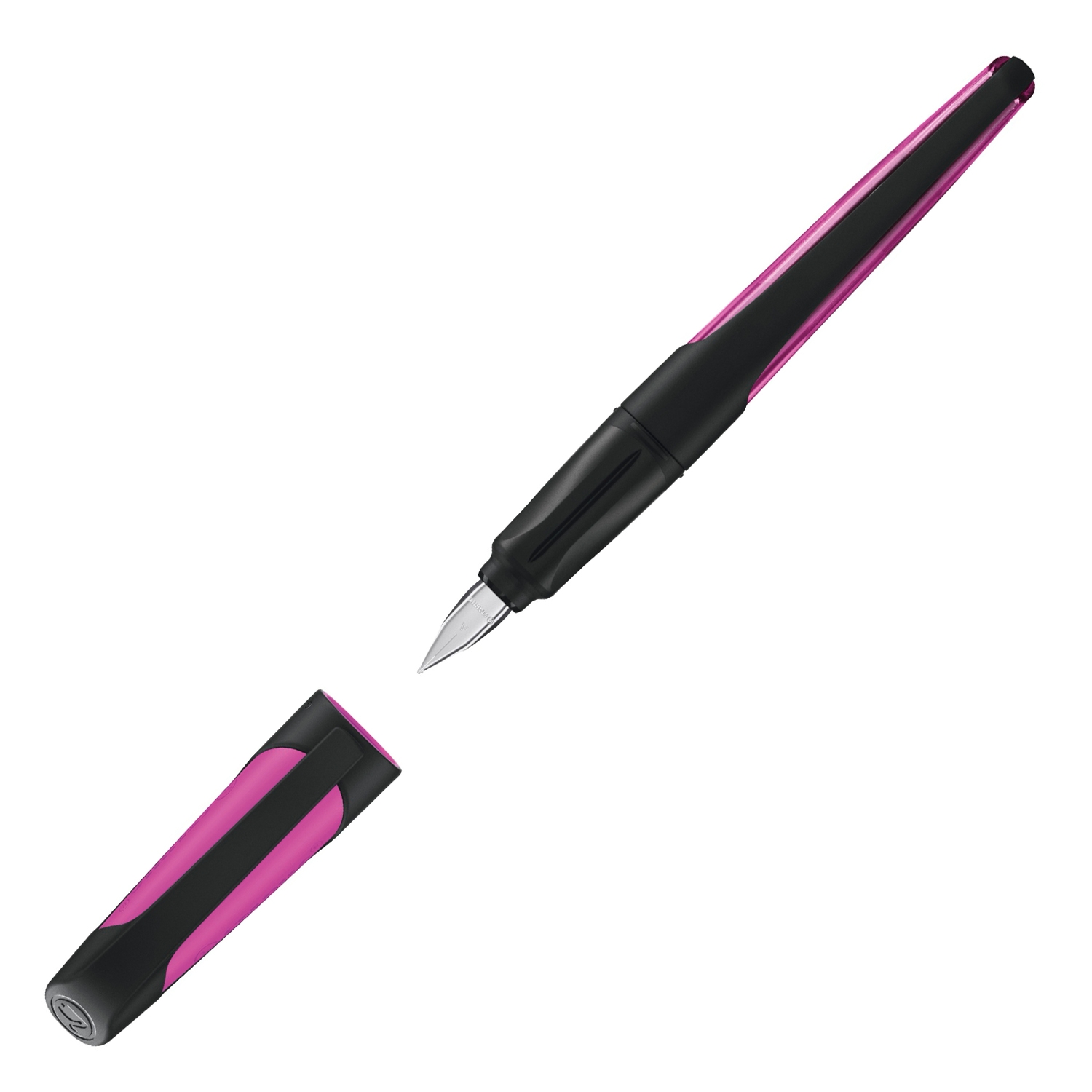 STABILO Füllfederhalter EASYbuddy für Anfänger A, schwarz/magenta von Stabilo
