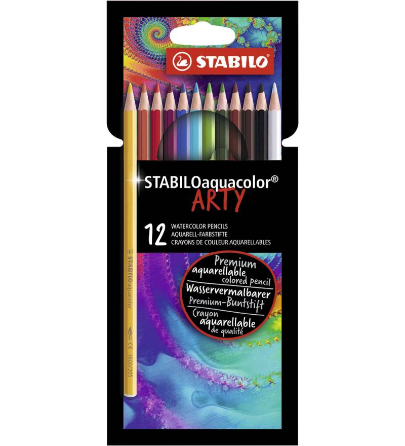 Stabilo Buntstifte - Aquacolor Arty - 12 st. - Mehrfarbig - Stabilo - One Size - Buntstiftsets von Stabilo