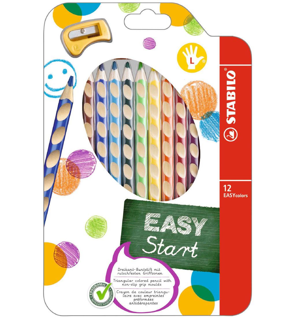 Stabilo Buntstifte - EasyColors - Links - 12 st. - Mehrfarbig - Stabilo - One Size - Buntstiftsets Stabilo Buntstifte - EasyColors - Links - 12 st. - Mehrfarbig - Stabilo - One Size - Buntstiftsets von Stabilo