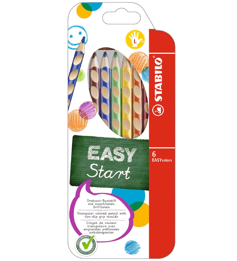 Stabilo Buntstifte - EasyColors - Links - 6 st. - Mehrfarbig - Stabilo - One Size - Buntstiftsets Stabilo Buntstifte - EasyColors - Links - 6 st. - Mehrfarbig - Stabilo - One Size - Buntstiftsets von Stabilo