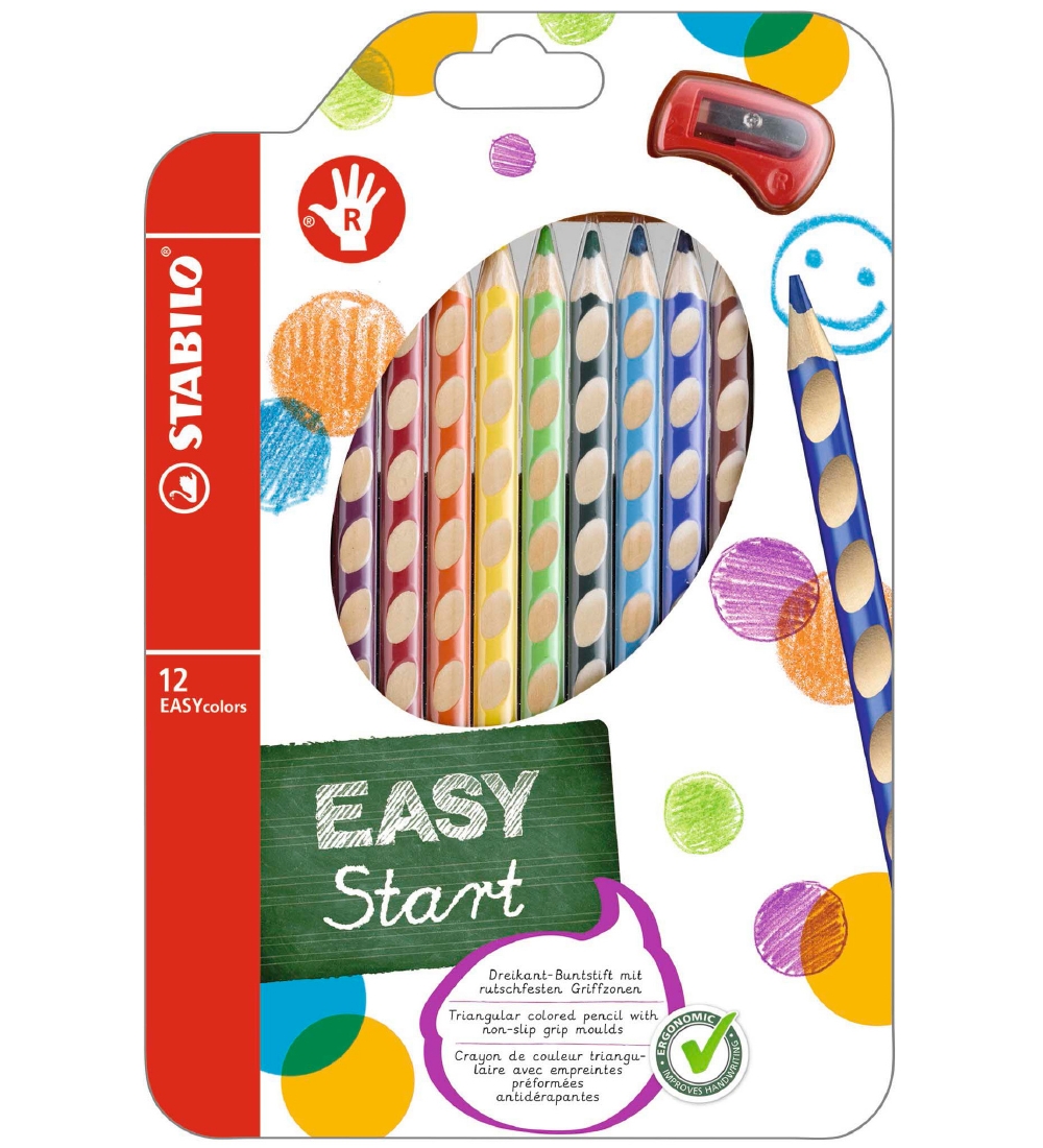 Stabilo Buntstifte - EasyColors - Rechts - 12 st. - Mehrfarbig - Stabilo - One Size - Buntstiftsets Stabilo Buntstifte - EasyColors - Rechts - 12 st. - Mehrfarbig - Stabilo - One Size - Buntstiftsets von Stabilo