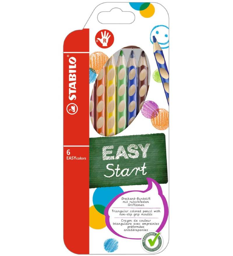 Stabilo Buntstifte - EasyColors - Rechts - 6 st. - Mehrfarbig - Stabilo - One Size - Buntstiftsets Stabilo Buntstifte - EasyColors - Rechts - 6 st. - Mehrfarbig - Stabilo - One Size - Buntstiftsets von Stabilo